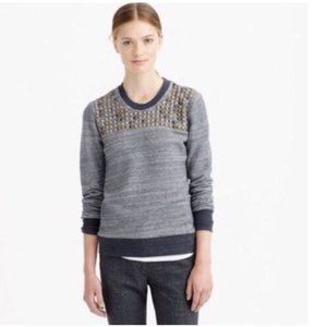 .Lightweight Sweater with Metal Stud Accents from J. Crew